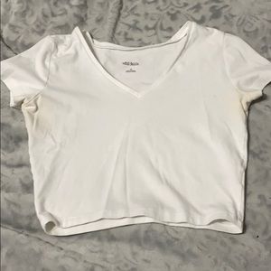 White crop top